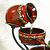 red ceramic cascade fountain
