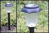 Black solar garden light