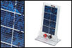 Click for more information Low voltage solar panel 200mA @ 2.5V with stand and screw terminals