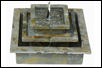 Slate stepped solar fountain