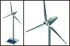 Press for a larger picture Solar powered polished aluminium wind turbine