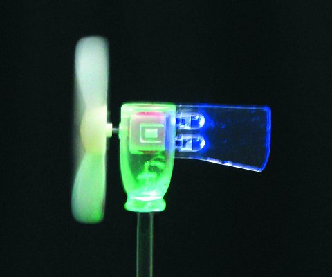 Blow light - wind generated LED