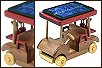 Press for a larger picture Solar powered wooden golf cart
