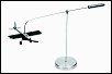 Press for a larger picture Solar powered revolving aeroplane on stand