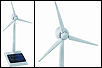 Solar powered wind turbine