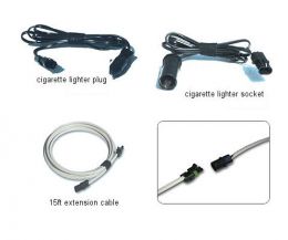 Powerfilm cable set (12V plug, socket and extension cable)