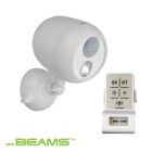 Mr Beams Remote Controlled Motion-Sensing LED Spotlight - Battery-Operated - White