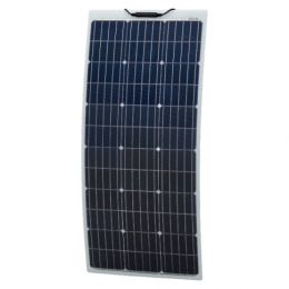 100W Reinforced narrow semi-flexible solar panel image