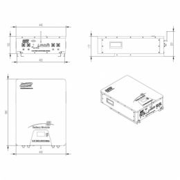 Select Solar 100Ah 48V Wall mounted Lithium Battery 2