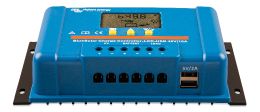 BlueSolar PWM Charge Controller LCD USB 48V-10A (front-angle)