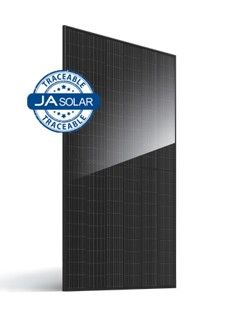 JA Solar 505W N-type TOPCon Traceable Double Glass Bifacial 60 Cell All Black MC4