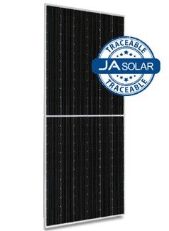 JA Solar 610W N-type TOPCon MBB Traceable Double Glass Bifacial 72 Cell Silver Frame MC4